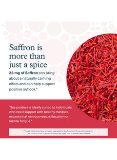 يوثيري Youtheory Saffron - مكمل غذائي نباتي للطاقة للرجال والنساء* - يحتوي على Rhodiola Rosea وAshwagandha - خالٍ من منتجات الألبان والصويا والغلوتين - 60 كبسولة نباتية  - Image 4