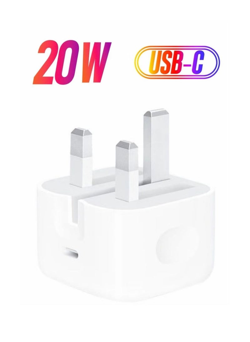 تنبلس شاحن iPhone نوع C PD 20 وات شاحن USB C سريع iPhone 17 شاحن سريع رئيس نوع C قابس طاقة محول سفر عالمي USB-C قابس لهاتف iPhone 17/17 Pro Max/16 Pro/16 Plus/15، إلخ - Image 1