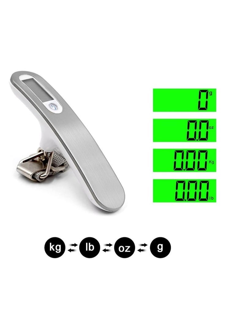 ECVV Digital Luggage Weight Scale comes with a backlight and is designed to hang on suitcases and can weigh up to a Max of 110lb/50kg Perfect for travel and can be a great gift (Multicolor) - Image 5