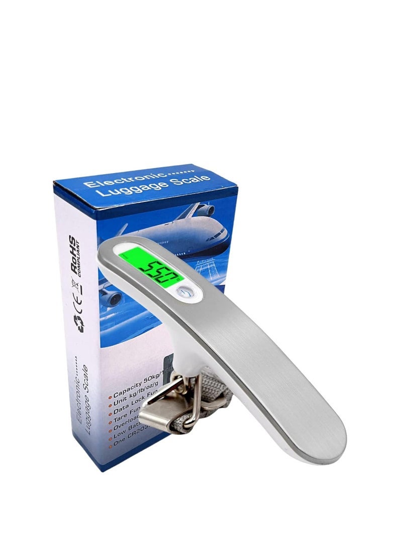 ECVV Digital Luggage Weight Scale comes with a backlight and is designed to hang on suitcases and can weigh up to a Max of 110lb/50kg Perfect for travel and can be a great gift (Multicolor) - Image 1