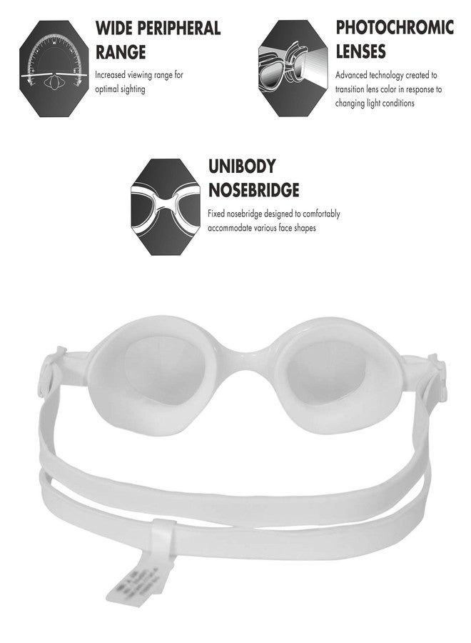TYR Special Ops 2.0 Transition Small Swim Goggles (White) - Image 4