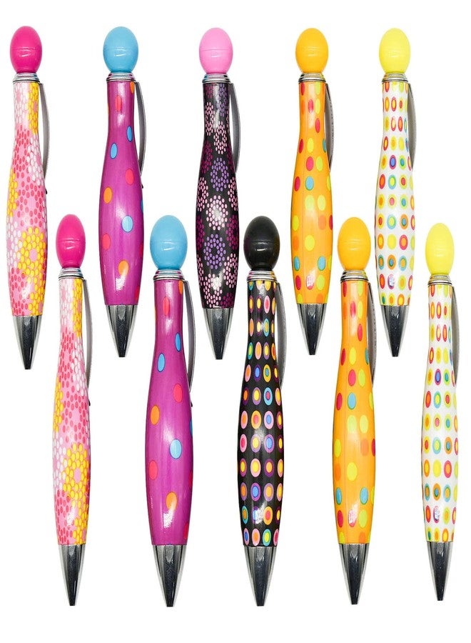 Lopenle 24 PCS Mini Ballpoint Pens Bowling Ball Pens Short Fat Pens For Tremor Parkinson Arthritis Hands Short Pen For Parkinson School Office Party Activities. - Image 1