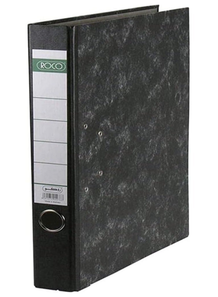 ROCO Pressboard Box File Black/Grey - Image 2