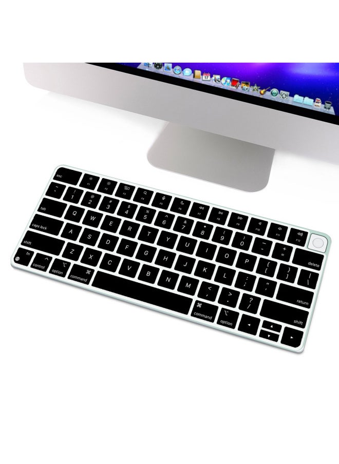 Suitable For Apple's Bluetooth Keyboard Film Magic Keyboard Silicone Keyboard Color Protective Film Wonderful Control-Color:Long Packaging-Dimensions:US 2021 Long IMAC With Touch (A2520)