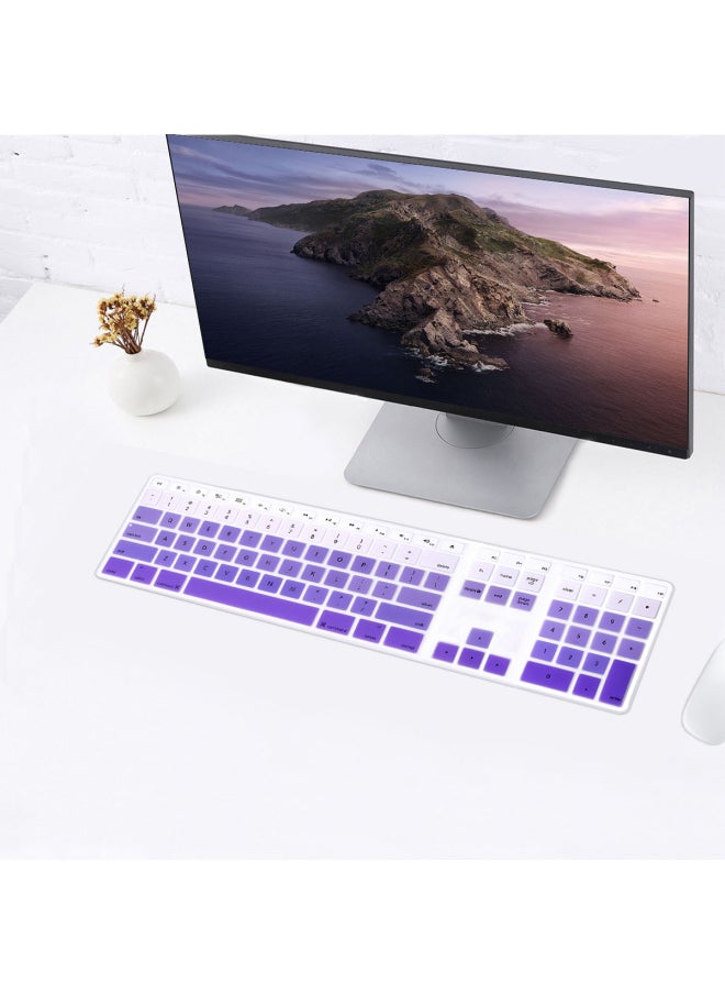 Suitable For Apple's Bluetooth Keyboard Film Magic Keyboard Silicone Keyboard Color Protective Film Wonderful Control-Color:Long Packaging-Dimensions:US 2021 Long IMAC With Touch (A2520)