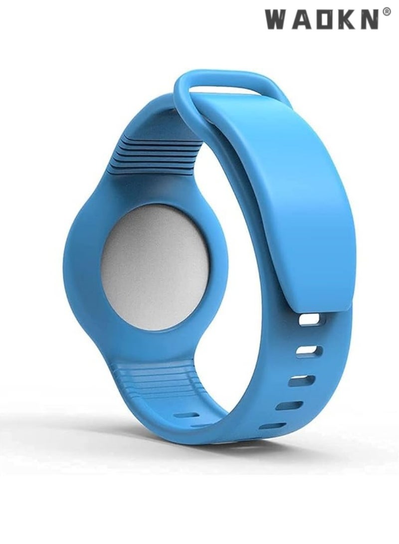 WAOKN Wristband for Airtag, Kids Silicone Bracelet 5 Pack Airtag Watch Band Kids, Toddler, Baby, Children, Elders, Colorful, Waterproof Apple - Image 5