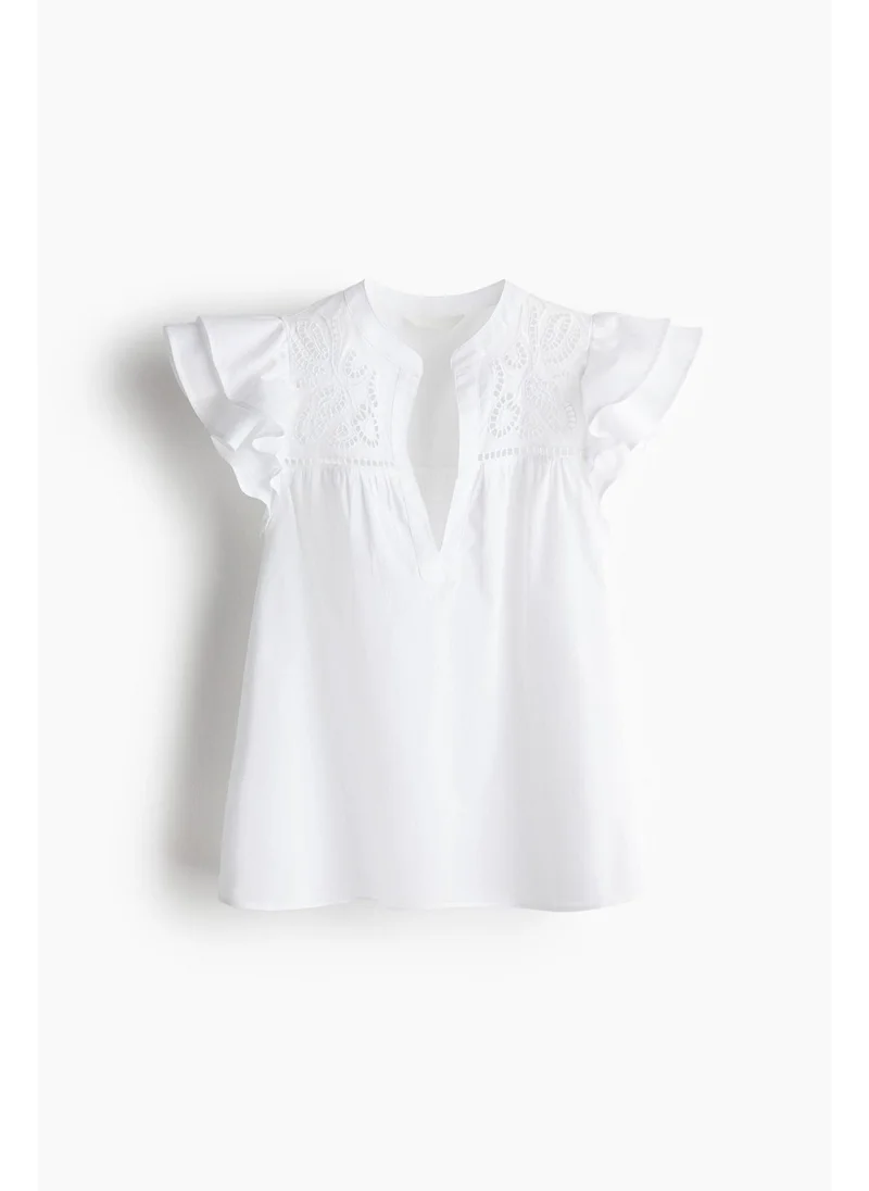 H&M Broderie anglaise blouse