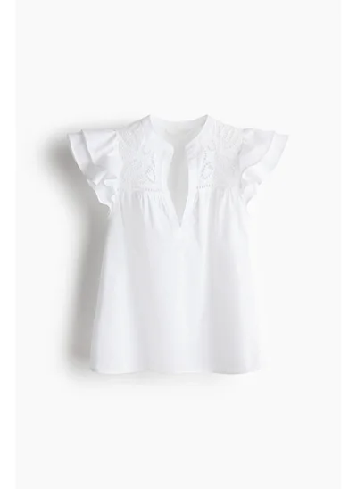 H&M Broderie anglaise blouse