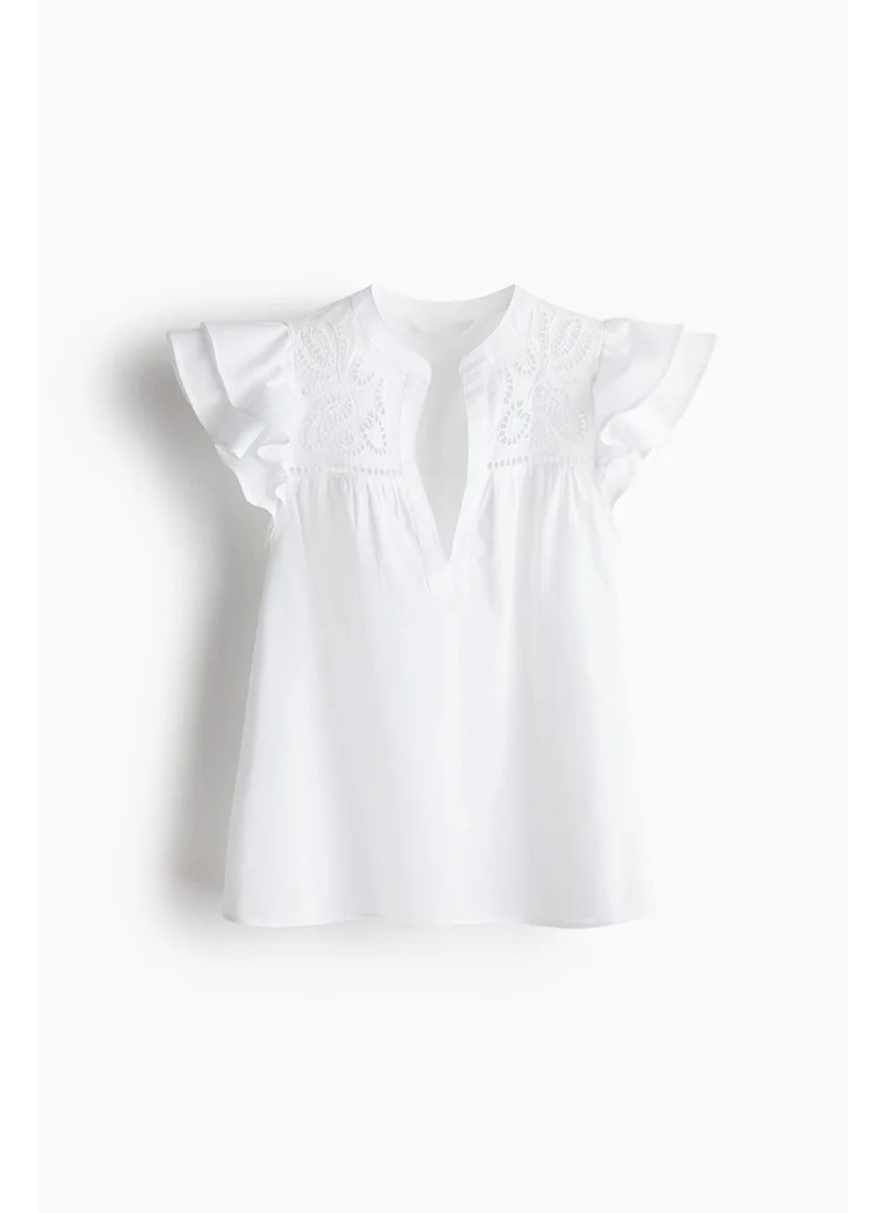 H&M Broderie anglaise blouse