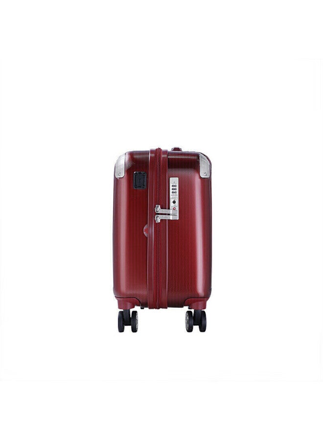 Summit Luggage, Spinner Wheels Suitcase, Small 18-inch With Usb Port, Lightweight Carry-on Case, Pc338tcu, Wine Red - Image 2