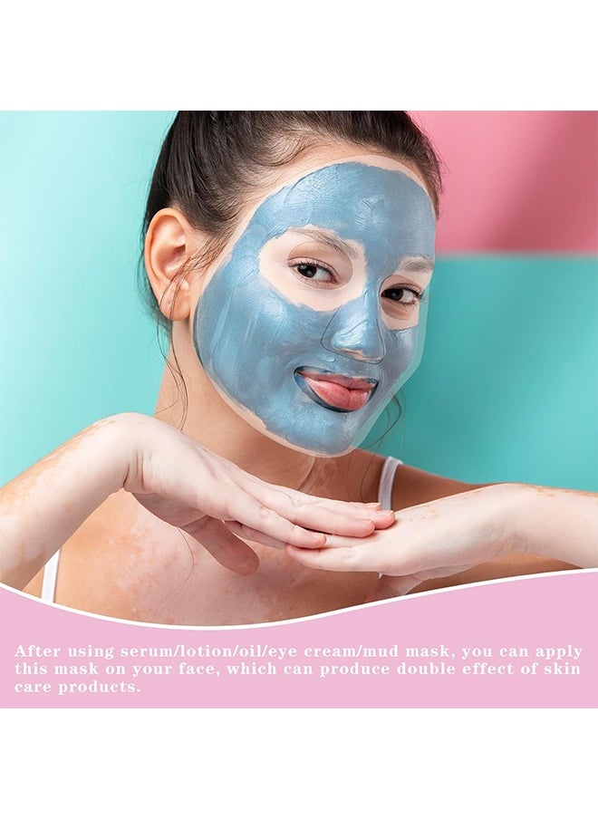 HY - 1000 Sheets Facial Plastic Mask Disposable Facial Sheet Mask Transparent Face Masks Skincare Preservative Facial Paper Sheet DIY Clear Paper Facial Mask Spa Thin Facial Plastic Wrap Moisture Retention - Image 1