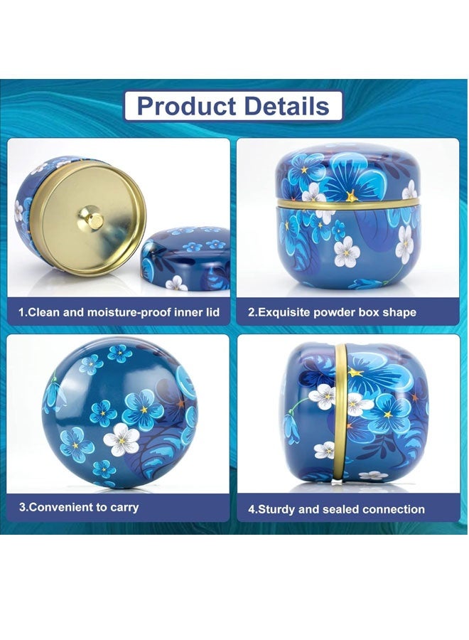 علبة بودرة التلك، علبة نفخة بودرة، نفخة بودرة أطفال بمقبض، علبة نفخة بودرة للجسم مع نفخة بودرة وحاوية، آمنة للأطفال والكبار، عبوة بودرة للجسم مانعة للتسرب، مجموعة متكاملة - Image 5
