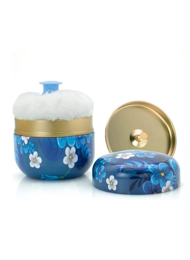 علبة بودرة التلك، علبة نفخة بودرة، نفخة بودرة أطفال بمقبض، علبة نفخة بودرة للجسم مع نفخة بودرة وحاوية، آمنة للأطفال والكبار، عبوة بودرة للجسم مانعة للتسرب، مجموعة متكاملة - Image 1