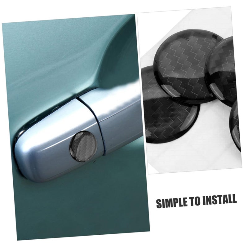 Automotive Keyhole Protector 12 Pack PVC Car Door Lock Cover Guard Sticker - Image 4