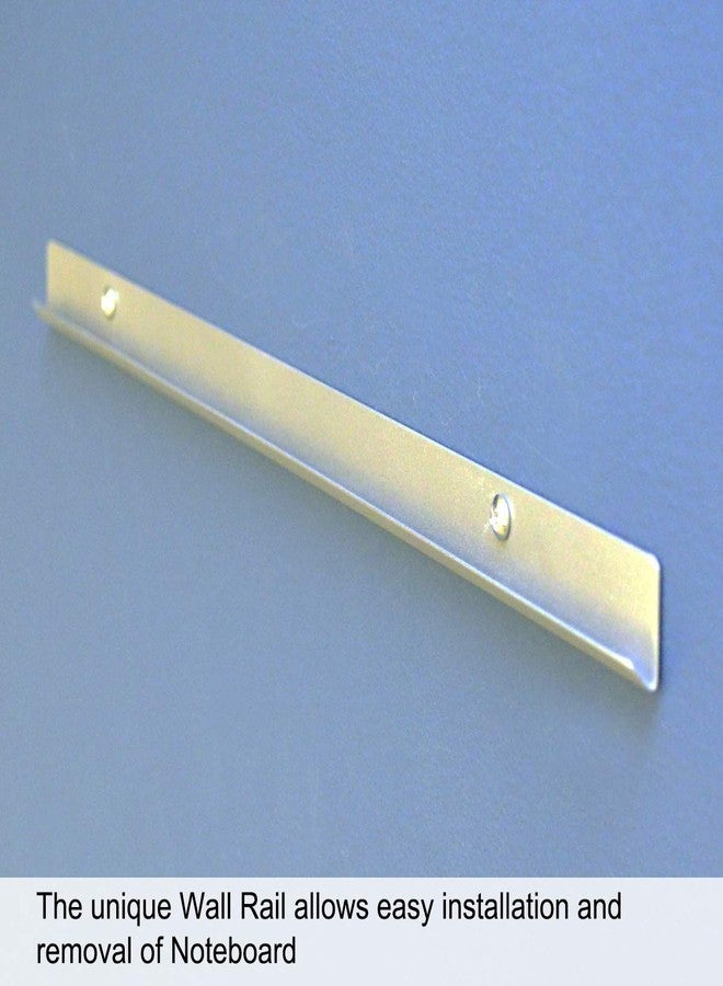 Ultimate Office 34 1/2 inches x 17 3/4 inches Ultra-Slim Workstation Magnetic Whiteboard can be Mounted Horizontally or Vertically. Wall Rail Allows for Easy Mounting and Removal - Image 4