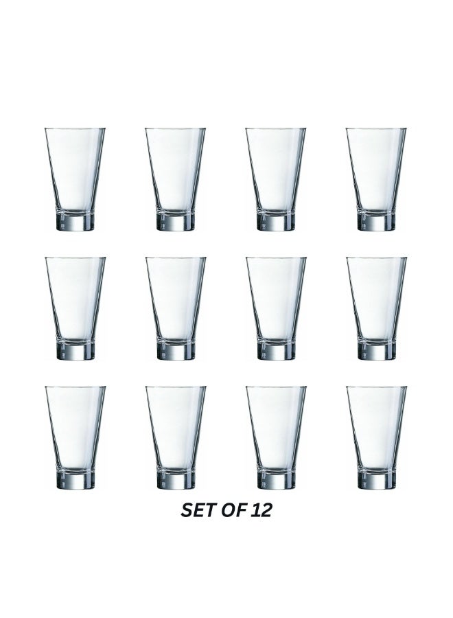 Arcoroc Shetland Long Drink Glass Set – 220ml (Pack of 12) | Premium Quality | Dishwasher Safe | Durable Transparent Glass - Image 2