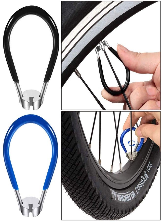 CHIVENIDO Bike Spoke Wrench Set, 7PCS Portable Bicycle Spoke Tool Kit Includes 8 Way Bike Rim Truing Tool, Spoke Key with Rubber Handle, Tire Lever, Y-Type Hex Wrench, Y-Type Socket Wrench - Image 5