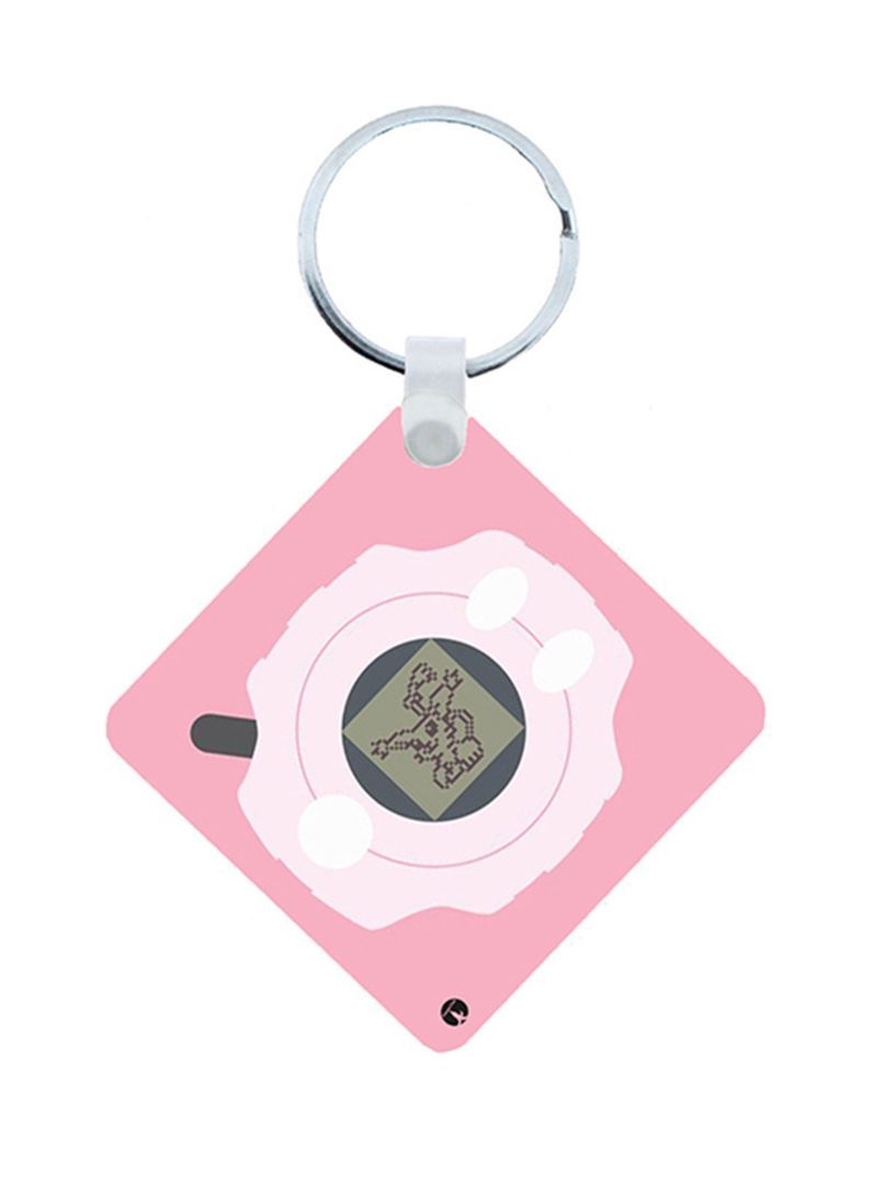 RKN Digimon Anime Wooden Keychain