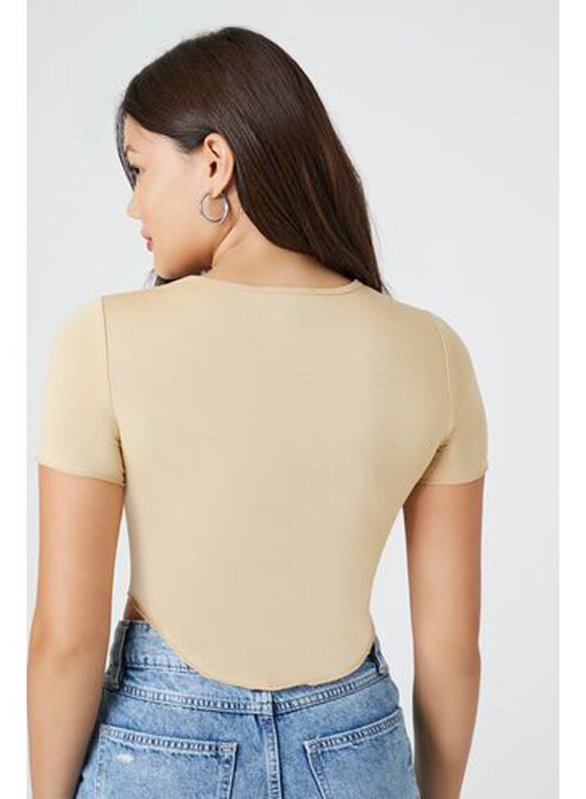 FOREVER 21 Pinstriped Wrap Shirt  - Image 3