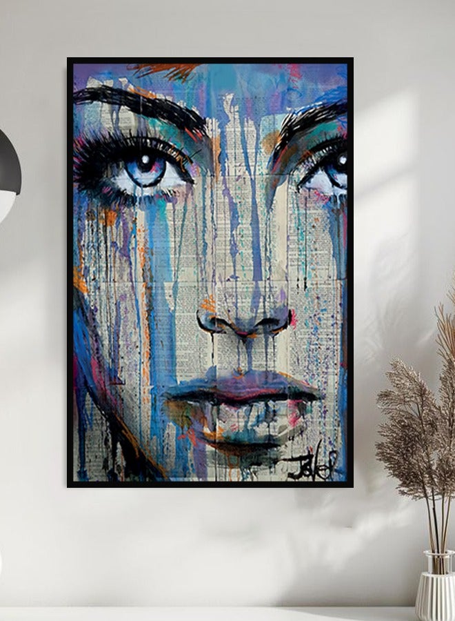 4gdran Canvas Wall Art For Wall Decoration, Woman Design, with a Hollow Frame, Size (120x80), One Piece  - Image 2
