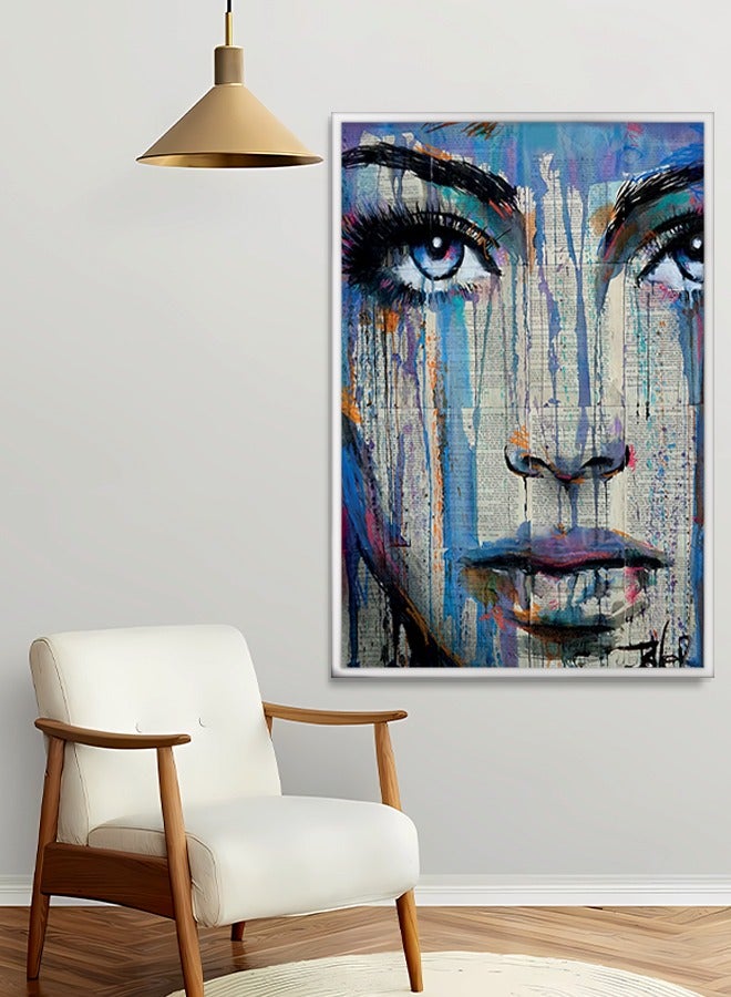 4gdran Canvas Wall Art For Wall Decoration, Woman Design, with a Hollow Frame, Size (120x80), One Piece  - Image 3