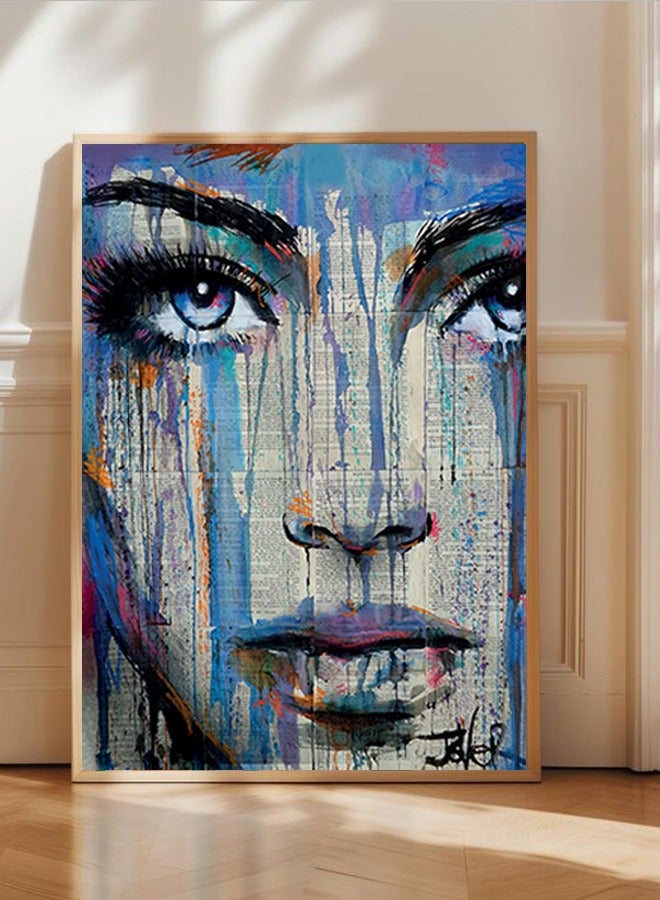 4gdran Canvas Wall Art For Wall Decoration, Woman Design, with a Hollow Frame, Size (120x80), One Piece  - Image 5