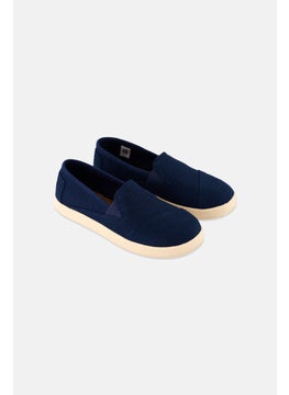 TOMS Kids Boy Avalon Slip On Shoes, Navy  - Image 1