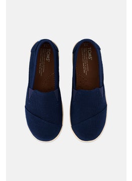 TOMS Kids Boy Avalon Slip On Shoes, Navy  - Image 3