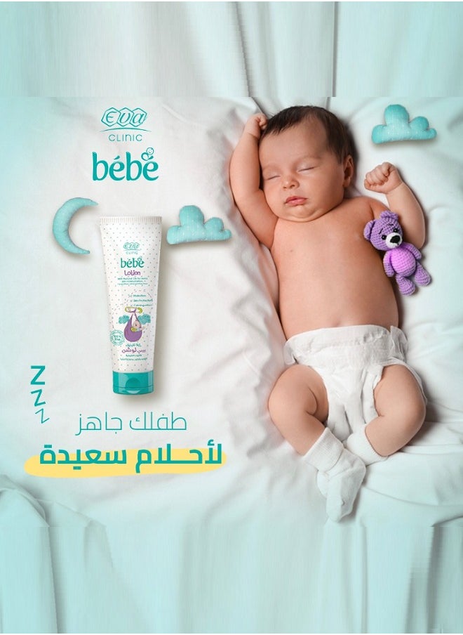 Eva Clinic Bebe Lotion with Natural Oils For Extra Skin Moisturization Hydration and Protection - 200 ml  - Image 3