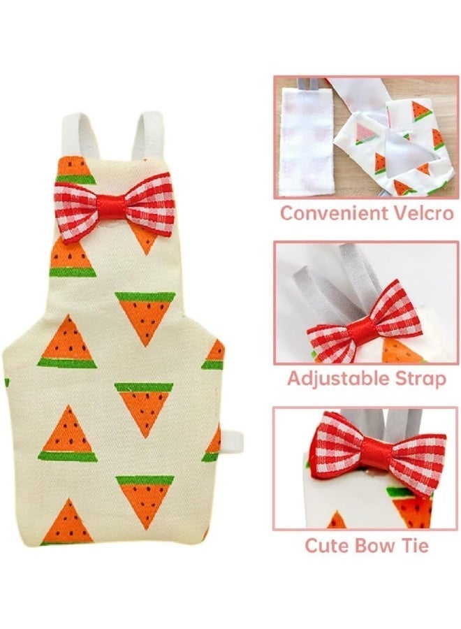 MJZ 4 Pieces Bird Diapers, Washable Reusable Parrots Nappy with Waterproof Inner Layer Soft Small Pet Birds Flight Suit for Budgie Parakeet Cockatiel（M Size） - Image 2