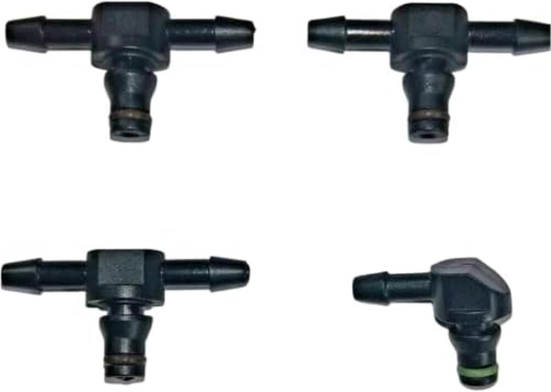 QASULER 4 x Common Rail Oil Injector Leak Off Pipe Connectors - Image 1