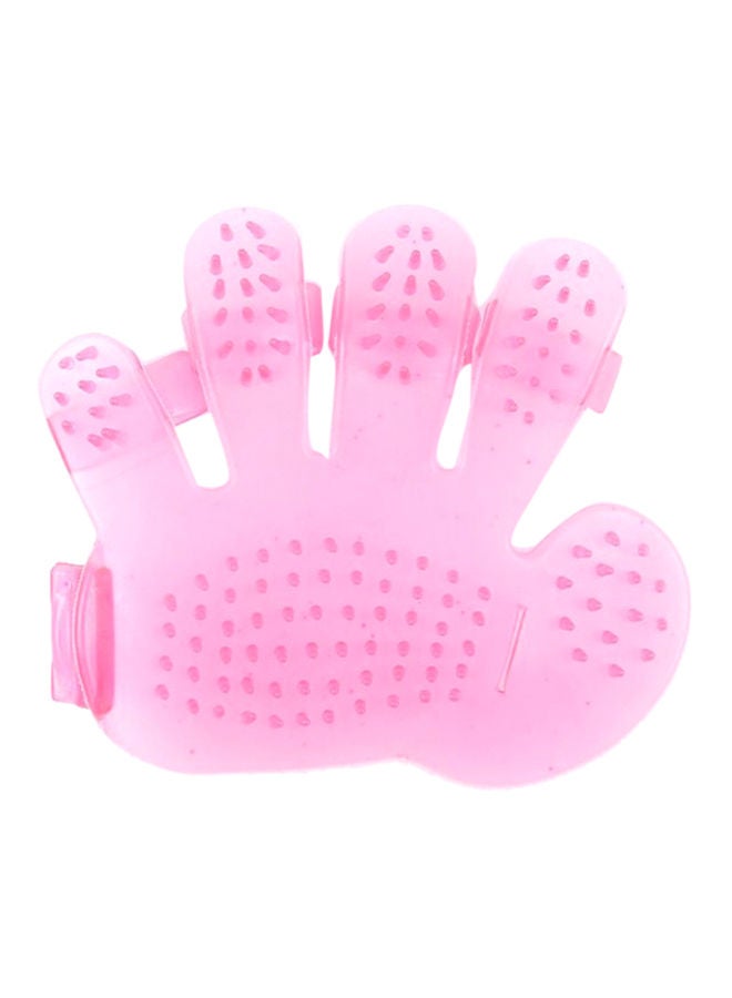 NIBEMINENT Pet Massage Brush Pink - Image 1