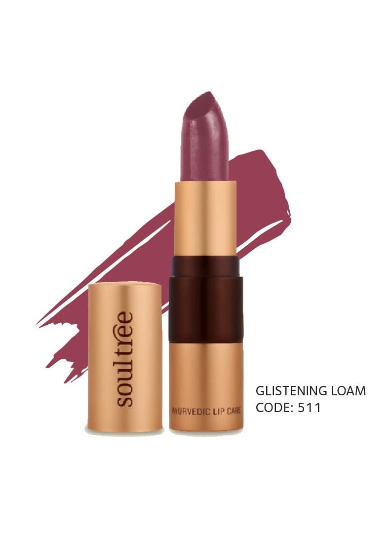 SoulTree Ayurvedic Lipstick Glistening Loam 511 4gm - Image 2