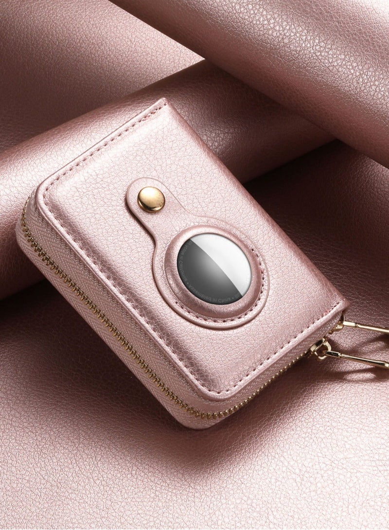 Y&D Small Wallet for Women, Minimalist PU Leathter Wallet, RFID Blocking Credit Card Holder Organizer with Zipper Pocket Mini Lady Purse, Slim AirTag Women - Image 4