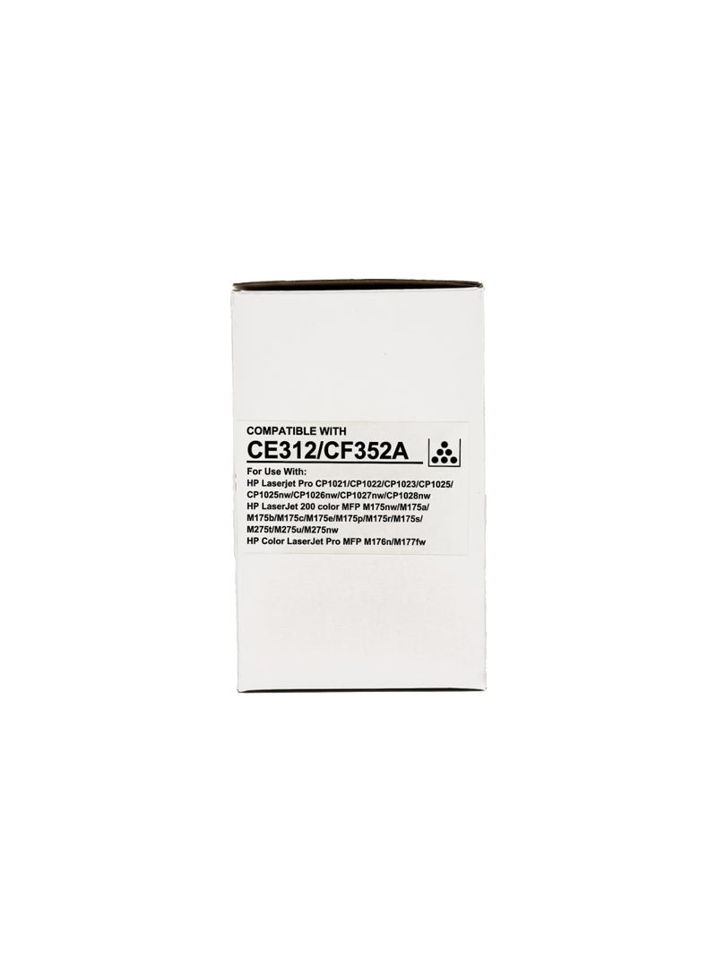 Gold Print Premium Universal Toner CE312 126A, CF352A 130A For Use With: HP Laserjet Pro CP1021, CP1022, CP1023, CP1025, CP1025nW, CP1026nW, CP1027mw, CP1028w, HP LaserJet 200 Color MFP M175nw, M175al, M175b, M175c, M175e, M175p, M175r, M275s, M275, M275u, M275nw, HP Color LaserJet Pro MFP M176n, M177fw (1000 Page) - Image 3