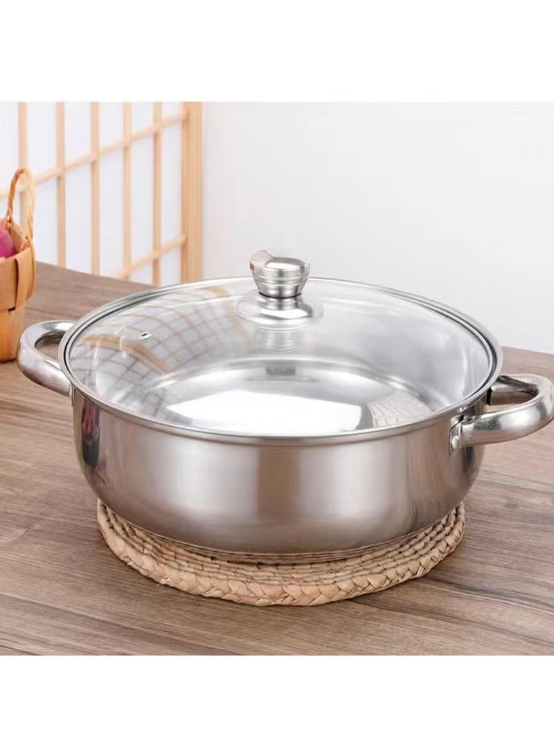 Arabest Steamer for Cooking, 18/8 Stainless Steel Steamer Pot, Food Steamer 11 inch Steam Pots with Lid for Cooking Vegetables, Seafood, Soups, Stews and Pasta (1-tier) - Image 1