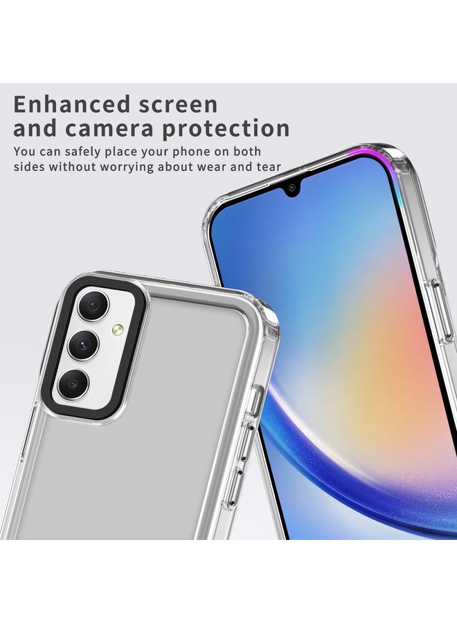 S-TOP Case For Samsung Galaxy A34 5G Transparent Acrylic + TPU Shockproof Phone Case - Image 3