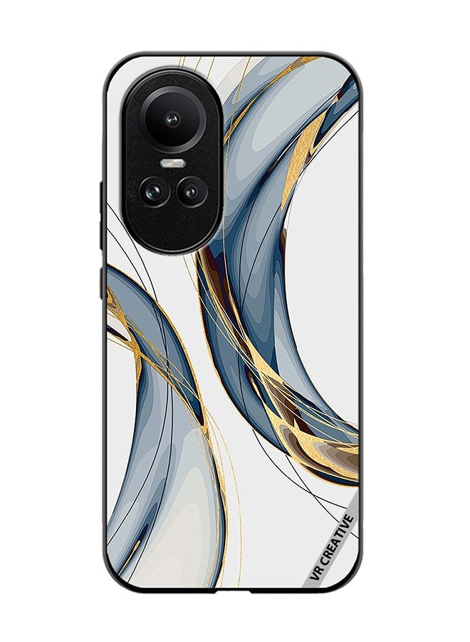 VR CREATIVE Protective Case Cover For Oppo Reno 10 Digital Art Layers Design Multicolour - Image 1