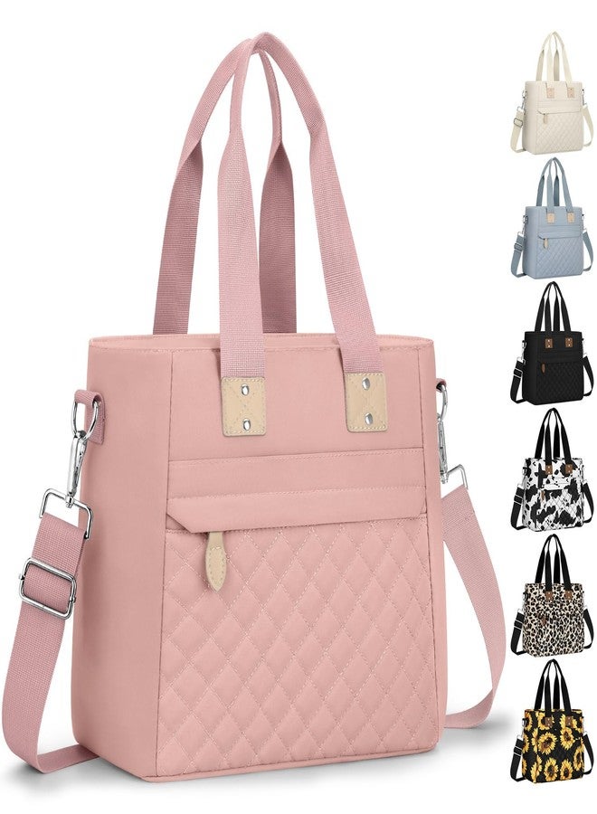 Capolo Insulated Lunch Box for Women & Men - Large Thermal Lunch Bag Women with Removable Shoulder Strap, Reusable Lunch Cooler Tote Bags Purse for Adults Work, Picnic, Hiking, Beach, Travel, Large，Pink - Image 1