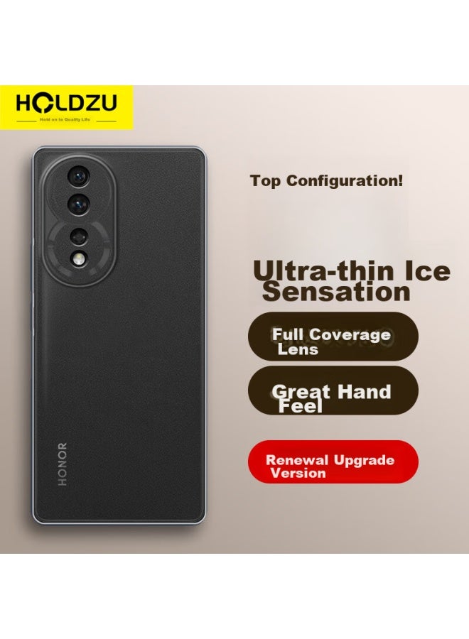Holdzu Phone Case For Honor 80, Honor 80 Protective Cover, Heat Dissipation Silicone Lens Full Protection, Ultra-thin Frosted High-end Design For Men And Women - Deep Space Black - Image 1