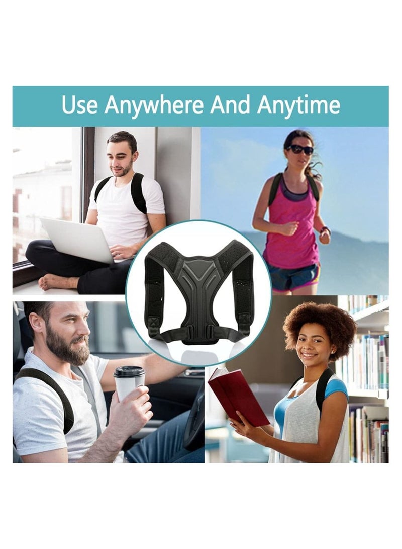 Posture Corrector, with Adjustable Back Brace Belt, Posture Corrector For Men and Women, Shoulder, Neck and Clavicle Support, Pain Relief - Image 3