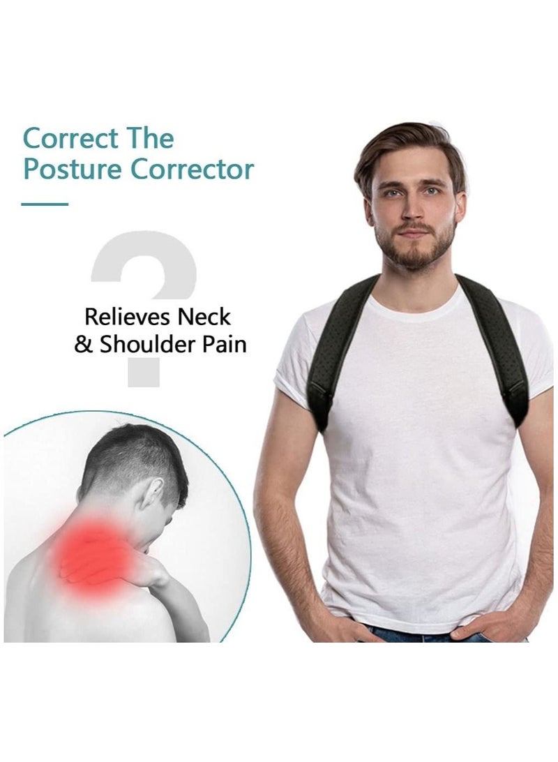 Posture Corrector, with Adjustable Back Brace Belt, Posture Corrector For Men and Women, Shoulder, Neck and Clavicle Support, Pain Relief - Image 2