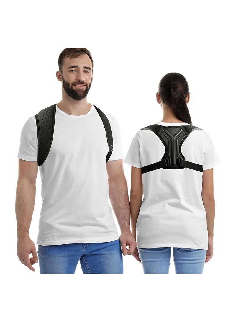 Posture Corrector, with Adjustable Back Brace Belt, Posture Corrector For Men and Women, Shoulder, Neck and Clavicle Support, Pain Relief - Image 1