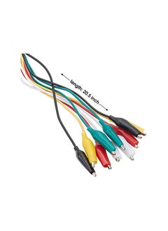 The Bros Test Lead Set & Alligator Clips 10 Pieces and 5 Colors,RED,YELLOW,GREEN,WHITE,BLACK,20.5 inches (1 PACK),WG-026  - Image 3