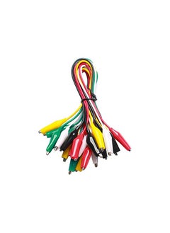 The Bros Test Lead Set & Alligator Clips 10 Pieces and 5 Colors,RED,YELLOW,GREEN,WHITE,BLACK,20.5 inches (1 PACK),WG-026  - Image 2