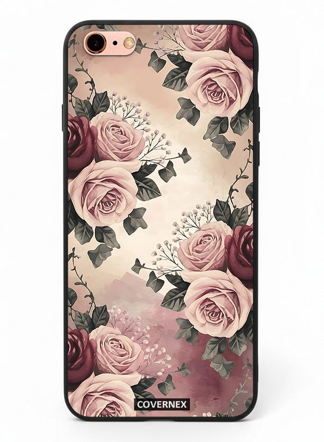 Covernex Apple iPhone 6s Plus Protective Case Cover Printed Featuring Vintage Victorian Rose Bouquet - Image 2