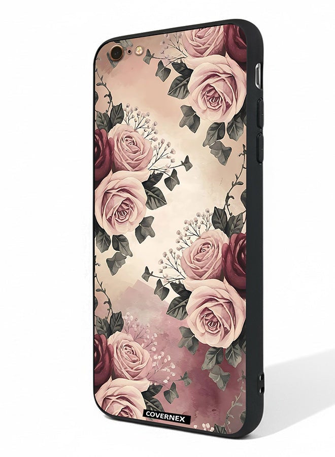 Covernex Apple iPhone 6s Plus Protective Case Cover Printed Featuring Vintage Victorian Rose Bouquet - Image 1