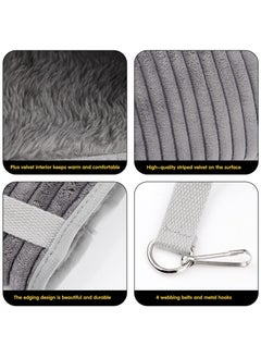 SYOSI SYOSI Small Animal Hanging Tunnel, Hamster Hanging Tunnel Warm Soft Hanging Bed Small Animal Hanging Hideout Tunnel Suit for Hamster Chinchilla Ferret Squirrel (Grey)  - Image 3