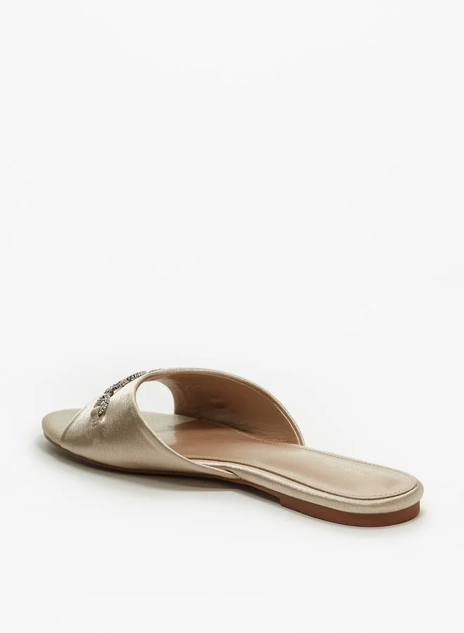 Flora Bella By Shoexpress Women's Embellished Slip-On Slide Sandals Ramadan Collection