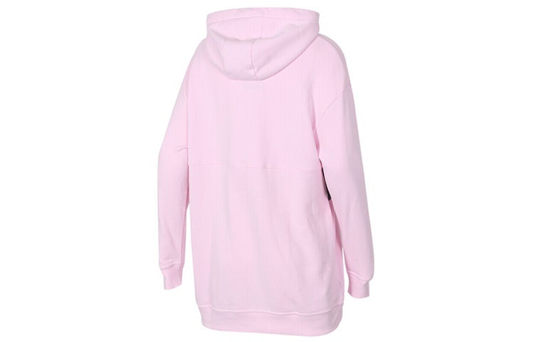Nike (WMNS) Nike Sportswear Swoosh Hoodie 'Pink Black' - Image 1